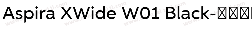 Aspira XWide W01 Black字体转换
